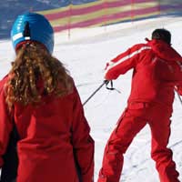 Skiing Adventure Lesson Lift Fall