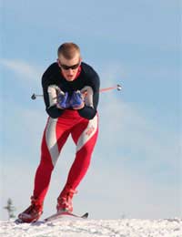Skate Skiing Cross-country Tipping Glide
